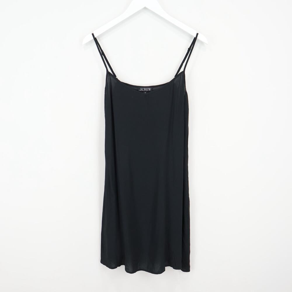 J.Crew Cerise Shirt Dress Ramie Black Size 8 Petite NWT - Picture 9 of 10